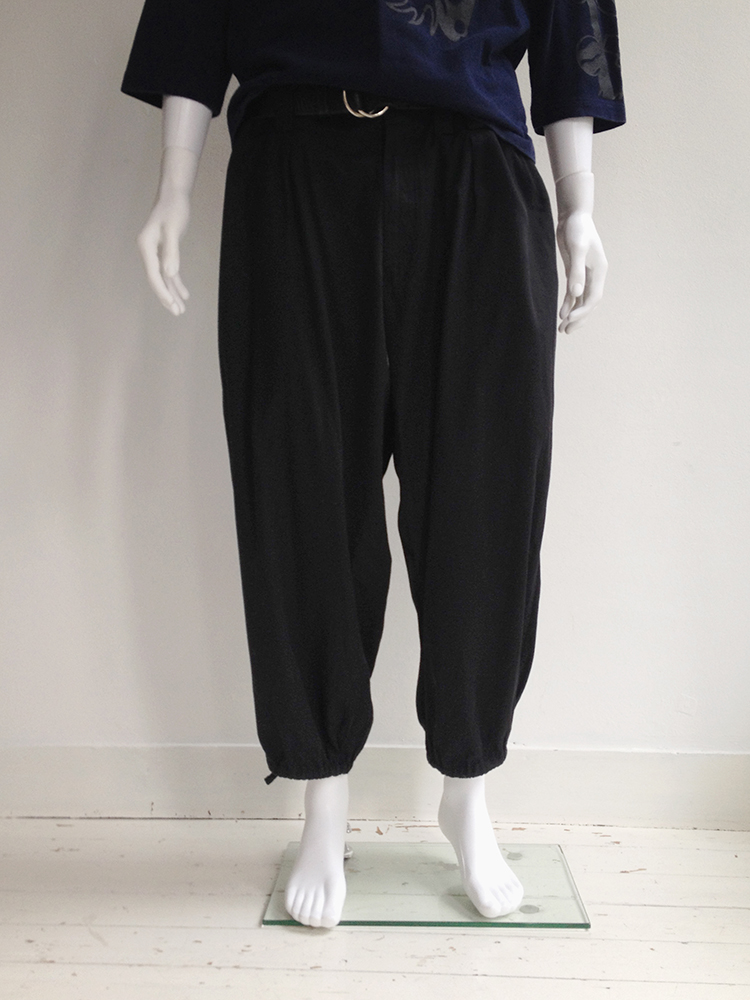 Yohji Yamamoto pour Homme black harem trousers — spring 2006