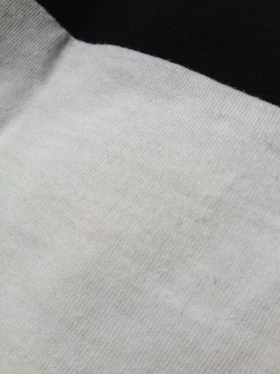 Maison Martin Margiela black t-shirt with white stripe 2262