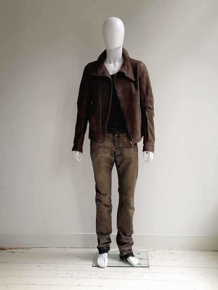 ジャケット・アウター RICKOWENS BAUHAUS LEATHER JACKET RICKOWENS BAUHAUS LEATHER JACKET