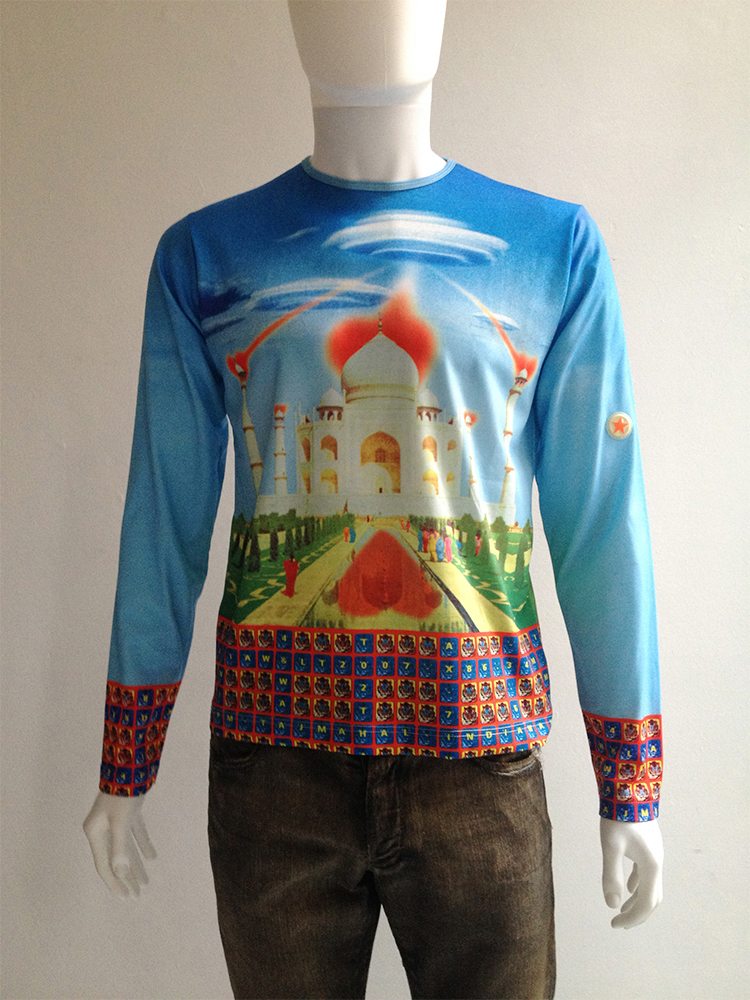 Walter Van Beirendonck W&LT Taj Mahal printed longsleeve top 