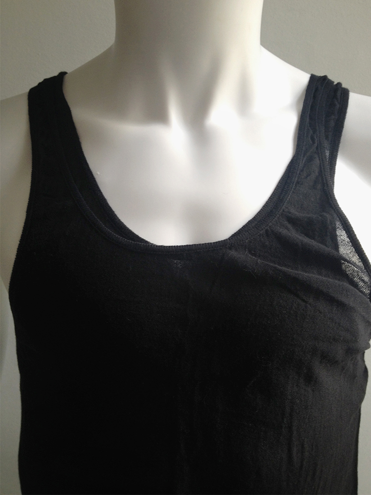 Boris Bidjan Saberi black infinity double tank top