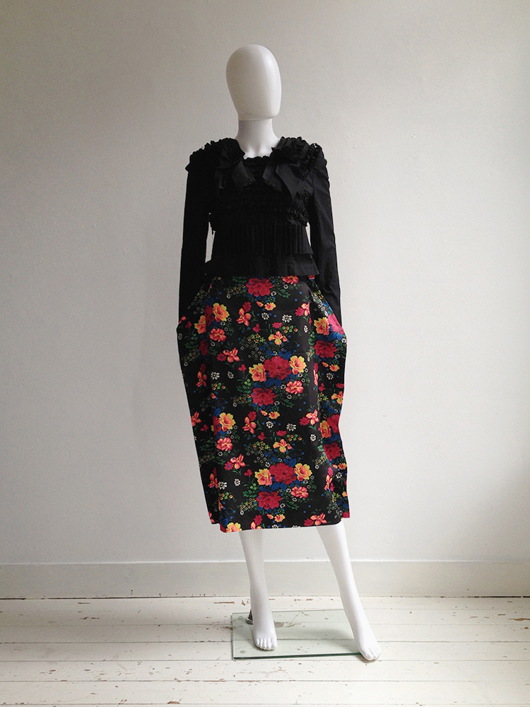 Comme des Garçons blue bubble skirt