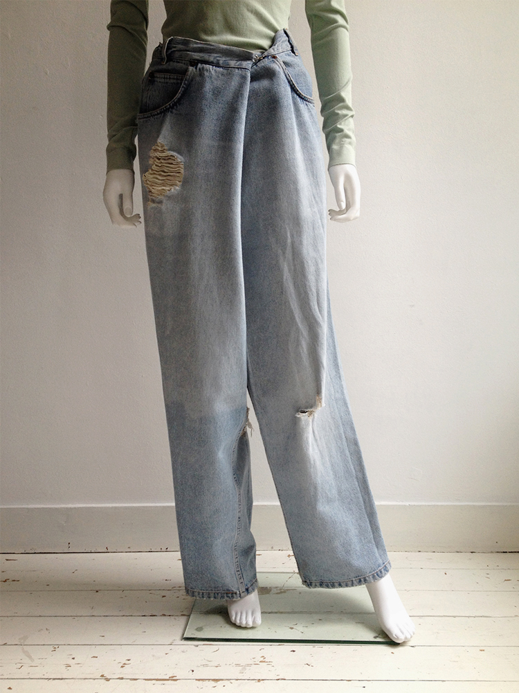 Maison Martin Margiela oversized denim trousers — fall 2000