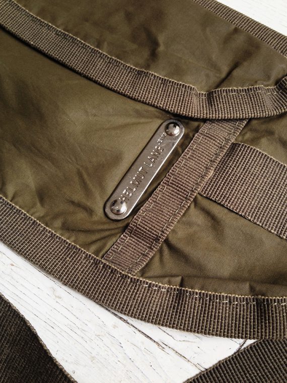 Helmut Lang khaki green fanny pack — spring 1999