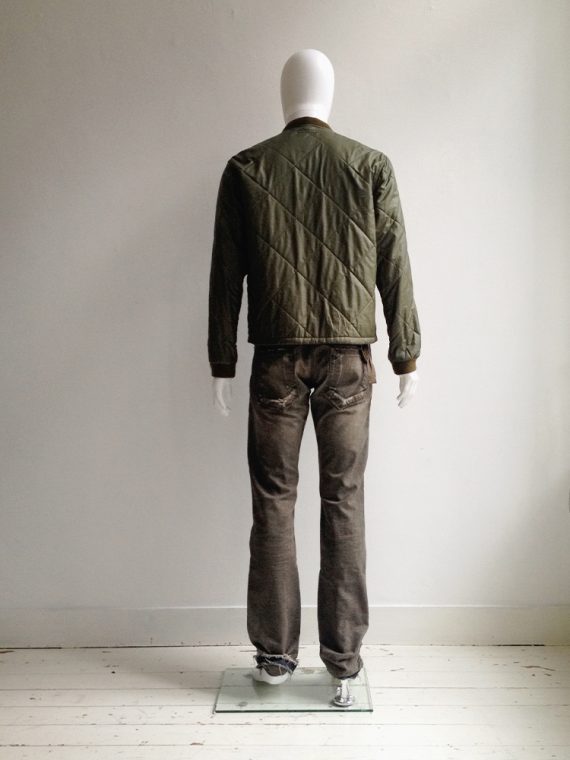 Helmut Lang khaki green bomber jacket - VANIITAS vintage designer