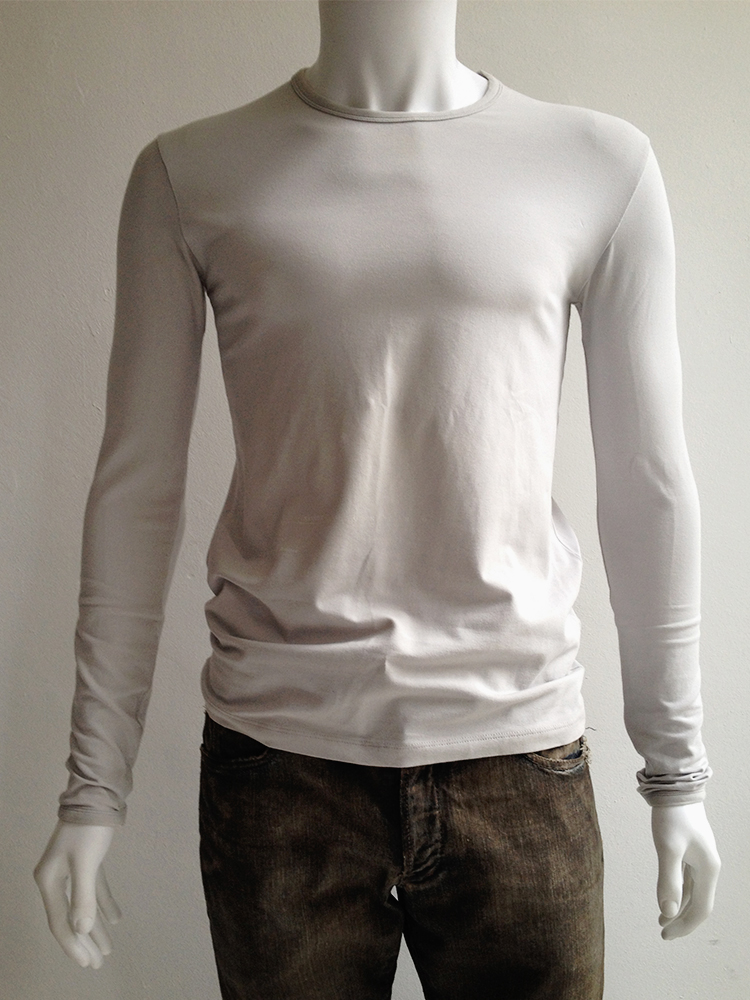 トップス A/W2004 raf simons long sleeve Raf Simons 2004 Long Sleeve Cut – akaibu.co