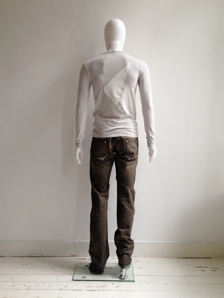 Raf Simons beige 'remote control' printed longsleeve Raf Simons beige 'remote control' printed longsleeve