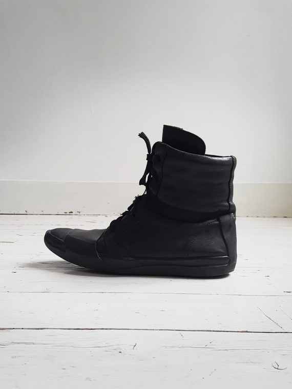 Boris Bidjan Saberi black high- top sneakers 095457