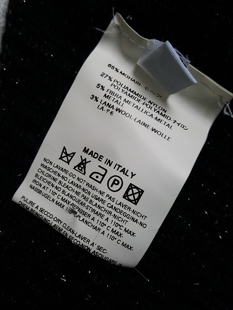 Maison Martin Margiela black scarf top 'Modèle Déposé