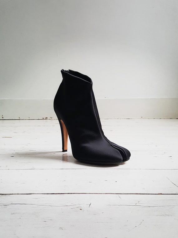 Maison Martin Margiela black satin tabi boots 2945