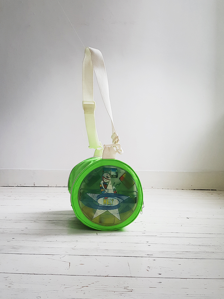 Walter Van Beirendonck W< neon green hologram bag — 1994 Walter Van Beirendonck W< neon green hologram bag — 1994