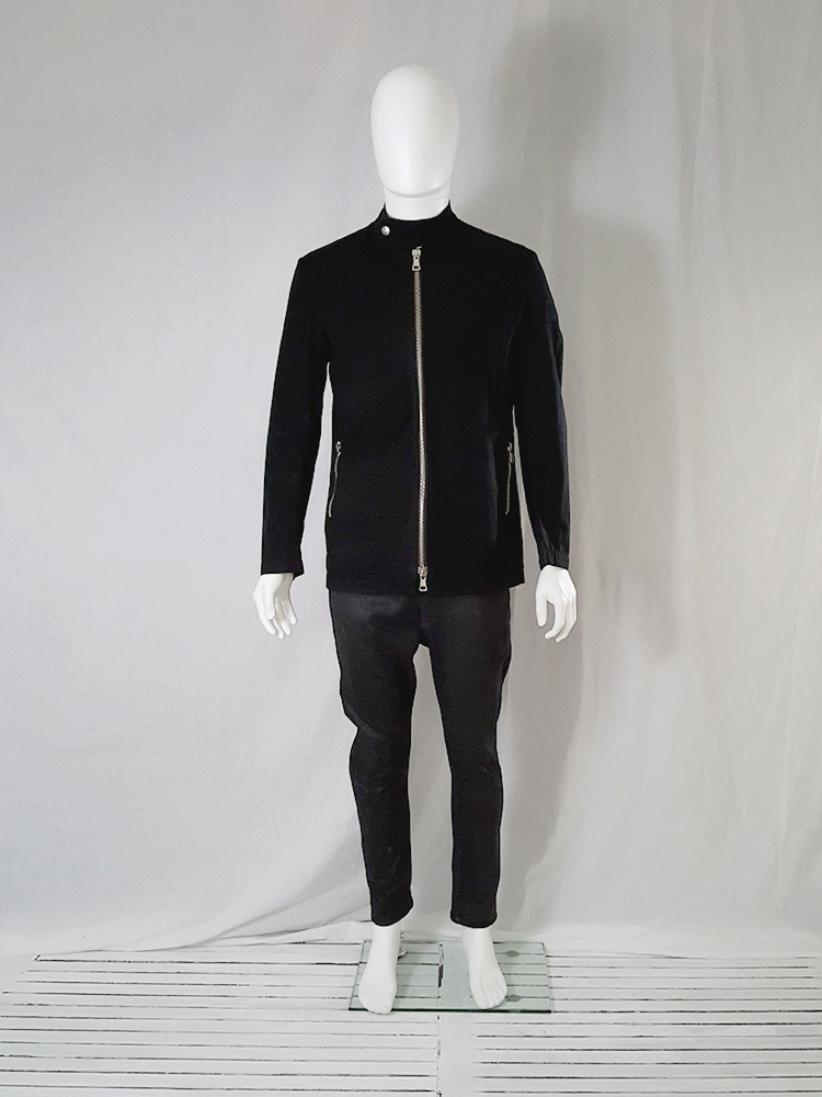 【Martin Margiela】 セットアップ 48 Maison Martin Margiela black zipper jacket — spring 2001