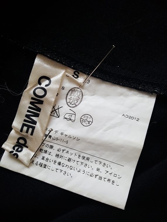 Comme des Garcons black 2D paperdoll trousers AD fall 2012 _202308