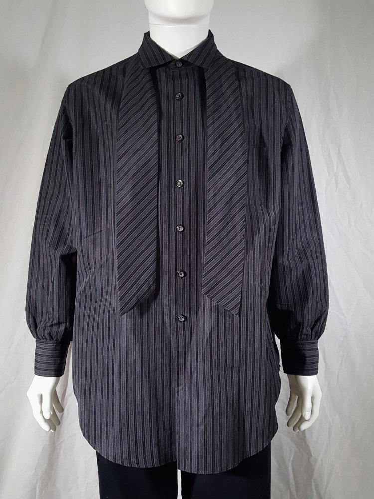 Y’s Yohji Yamamoto stripe design shirt COTTON STRIPE SWITCHING SHIRT (M) – THE SHOP YOHJI YAMAMOTO