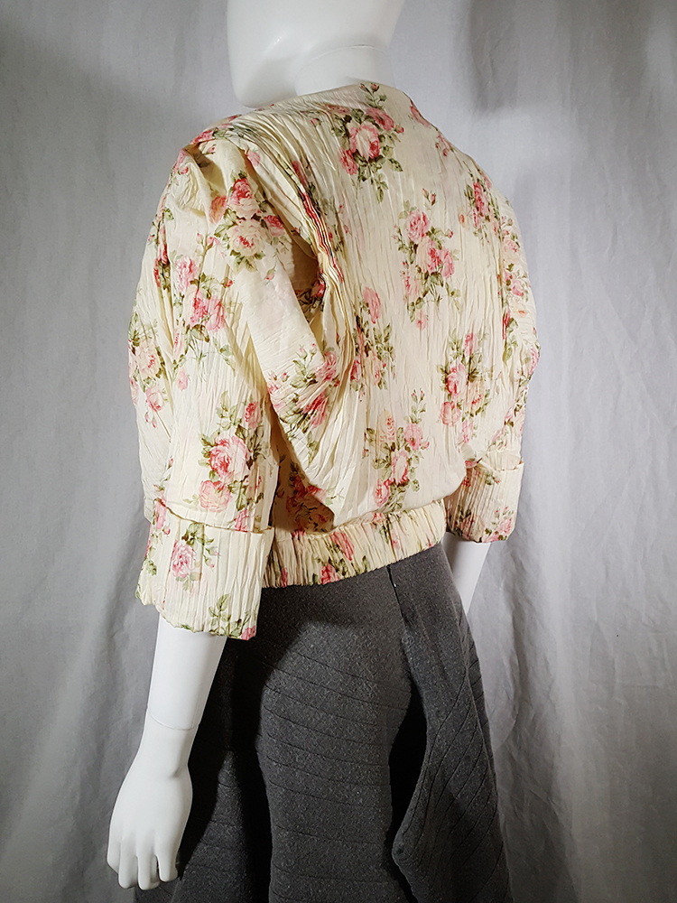 ナゴヤ Junya Watanabe floral gathered round top — spring 2008