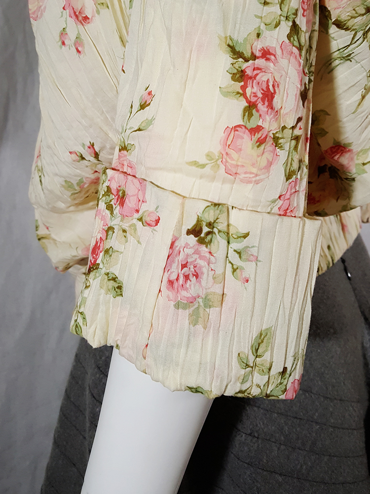 Junya Watanabe floral gathered round top — spring 2008