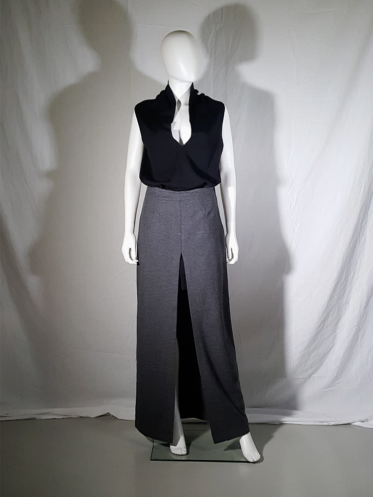 10s Maison Martin Margiela スラックス archive Maison Martin Margiela grey reproduction of an underskirt