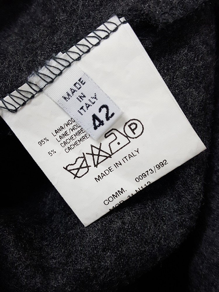 10s Maison Martin Margiela スラックス archive Maison Martin Margiela brown wide trousers with stretched