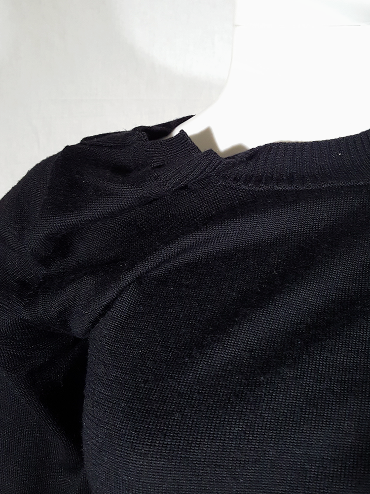 Junya Watanabe black twisted jumper — fall 2007 - VANIITAS Junya Watanabe black twisted jumper — fall 2007 - VANIITAS