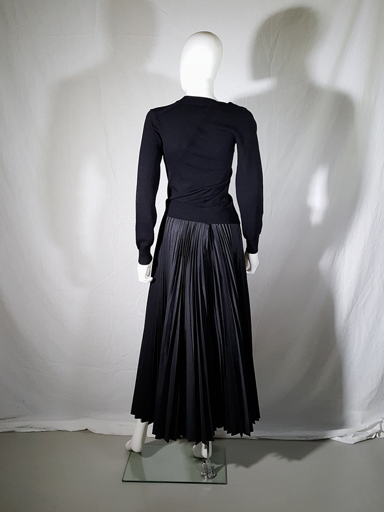 Junya Watanabe black twisted jumper — fall 2007 - VANIITAS