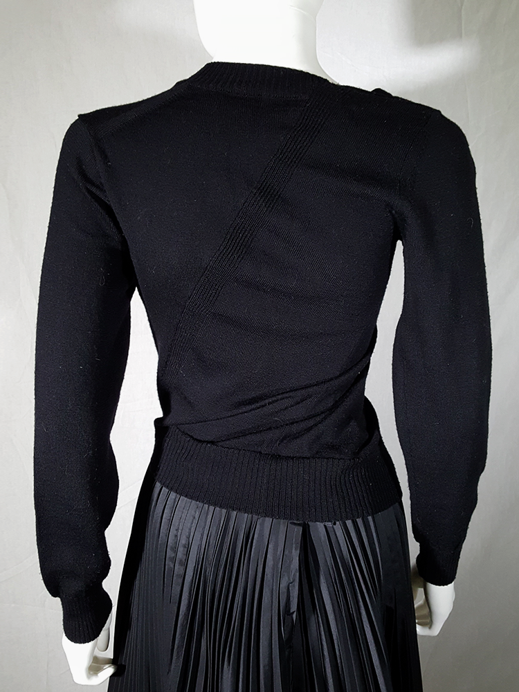 Junya Watanabe black twisted jumper — fall 2007 - VANIITAS Junya Watanabe black twisted jumper — fall 2007 - VANIITAS