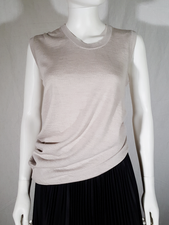 Maison Martin Margiela beige curved top fall 2005 162952(0)
