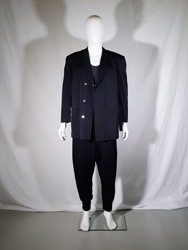 Comme des Garçons Homme black belted blazer — AD 1994 Comme des Garçons Homme black belted blazer — AD 1994