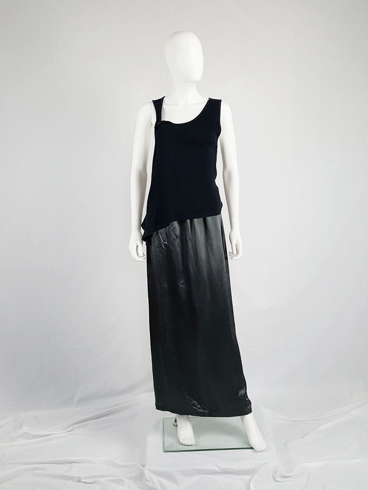 Maison Martin Margiela black asymmetric stretched out top Maison Martin Margiela black asymmetric stretched out top