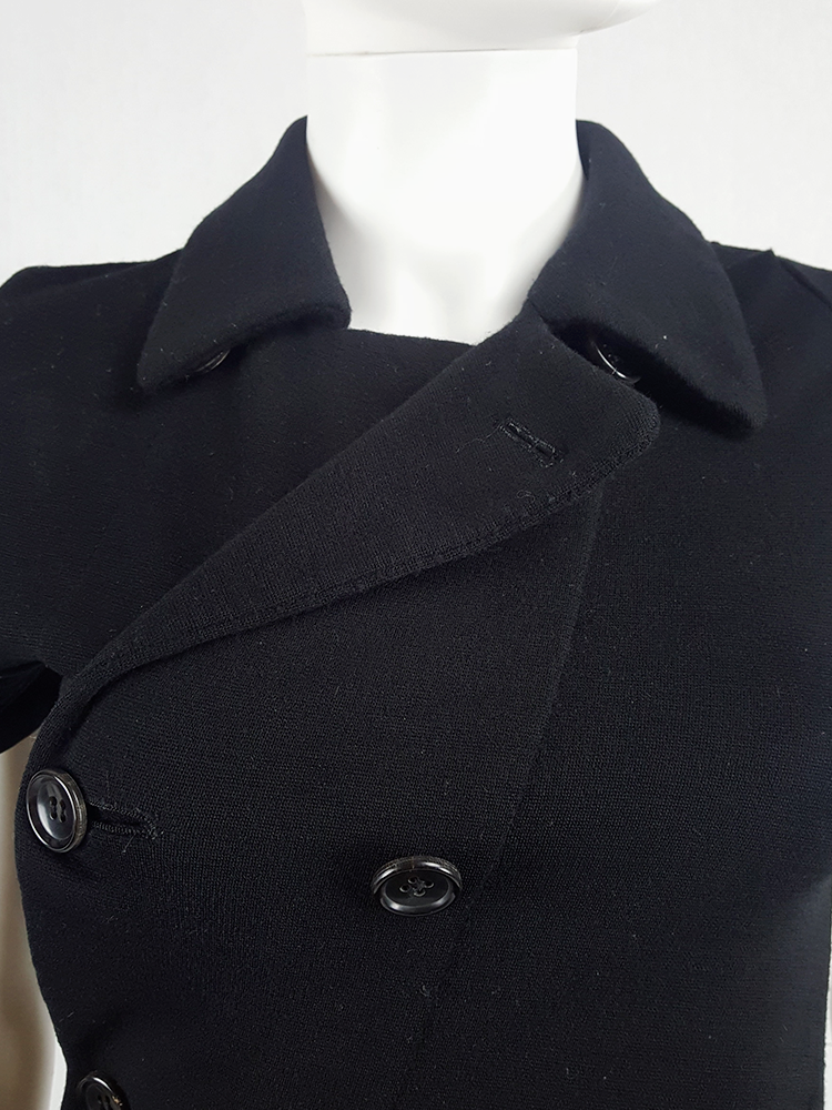 Comme des Garçons Comme black twisted top — AD 2006