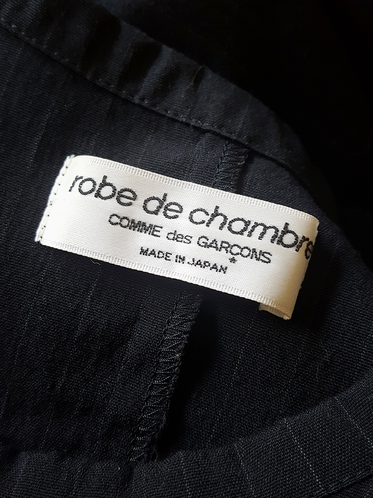 Comme des Garçons robe de chambre black deformed maxi dress Comme des Garçons robe de chambre black deformed maxi dress