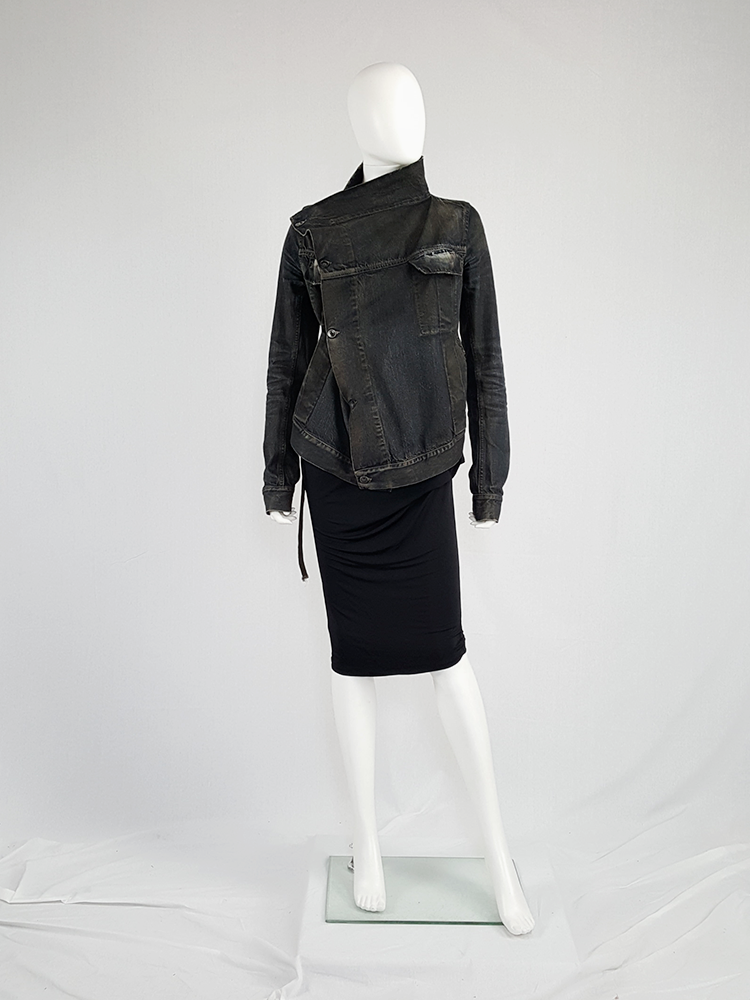 Rick Owens DRKSHDW dark blue denim exploder jacket