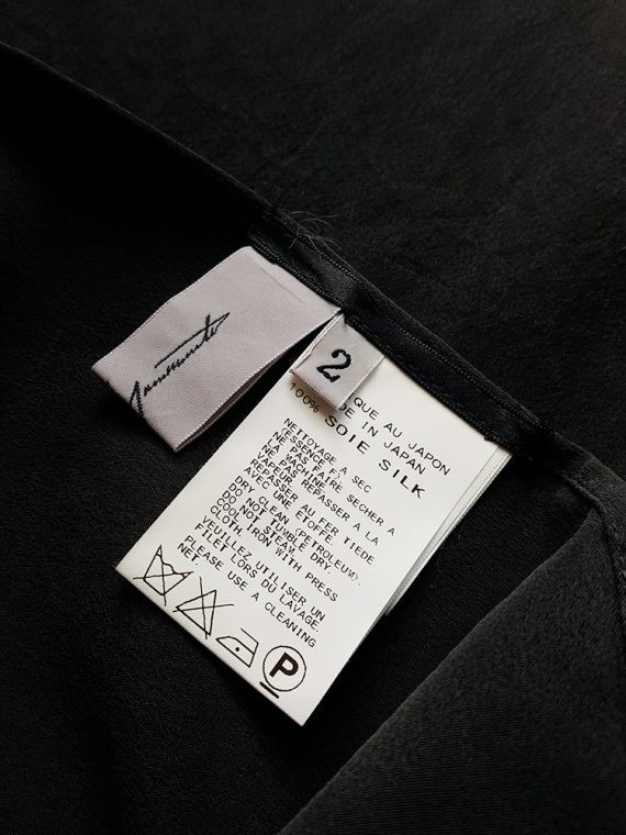 Yohji Yamamoto black square top with open sides - VANIITAS vintage