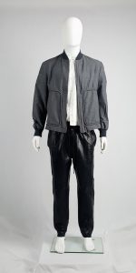 Comme des Garçons Homme grey bomber jacket — AD 1997