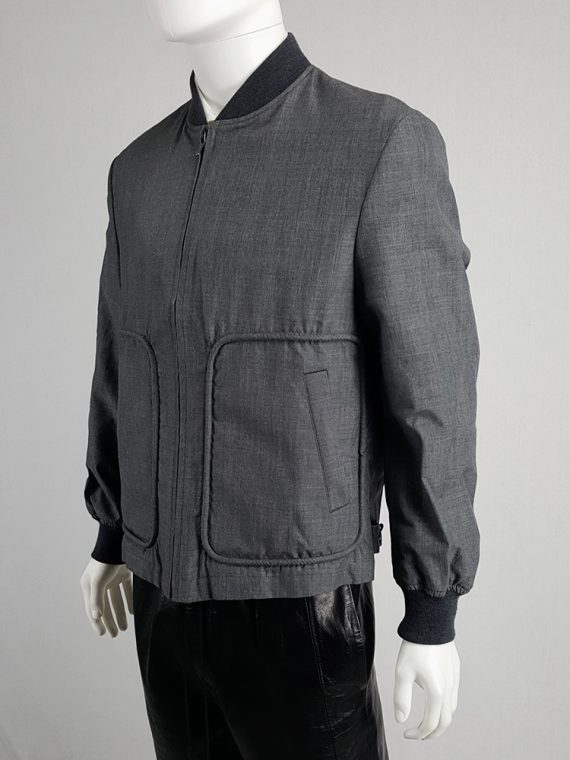 Comme des Garçons Homme grey bomber jacket — AD 1997 - VANIITAS