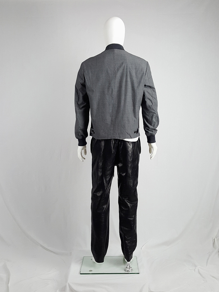 Comme des Garçons Homme grey bomber jacket — AD 1997 Comme des Garçons Homme grey bomber jacket — AD 1997