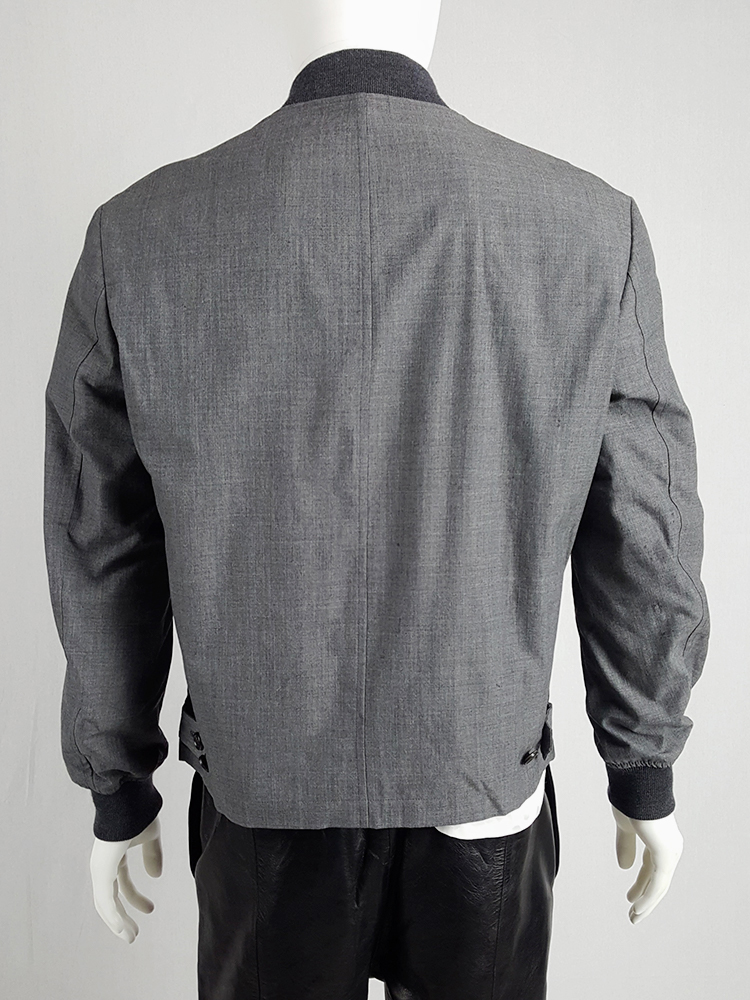 Comme des Garçons Homme grey bomber jacket — AD 1997