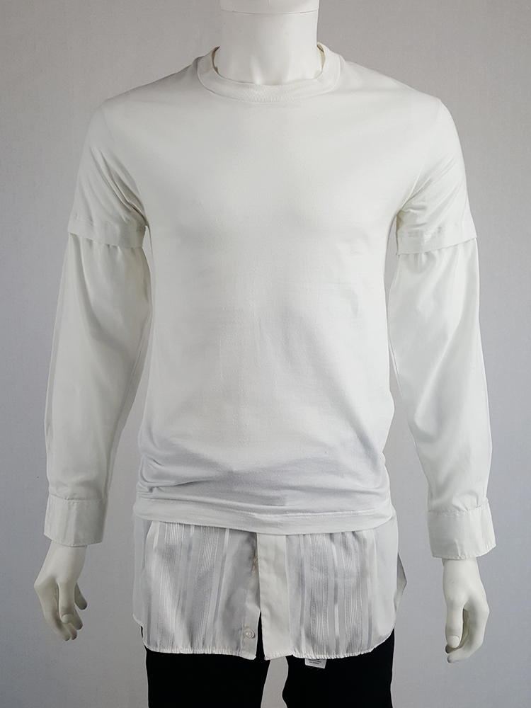 Martin Margiela Artisanal ホワイト8分袖　ロンＴ Martin Margiela Artisanal ホワイト8分袖ロンT