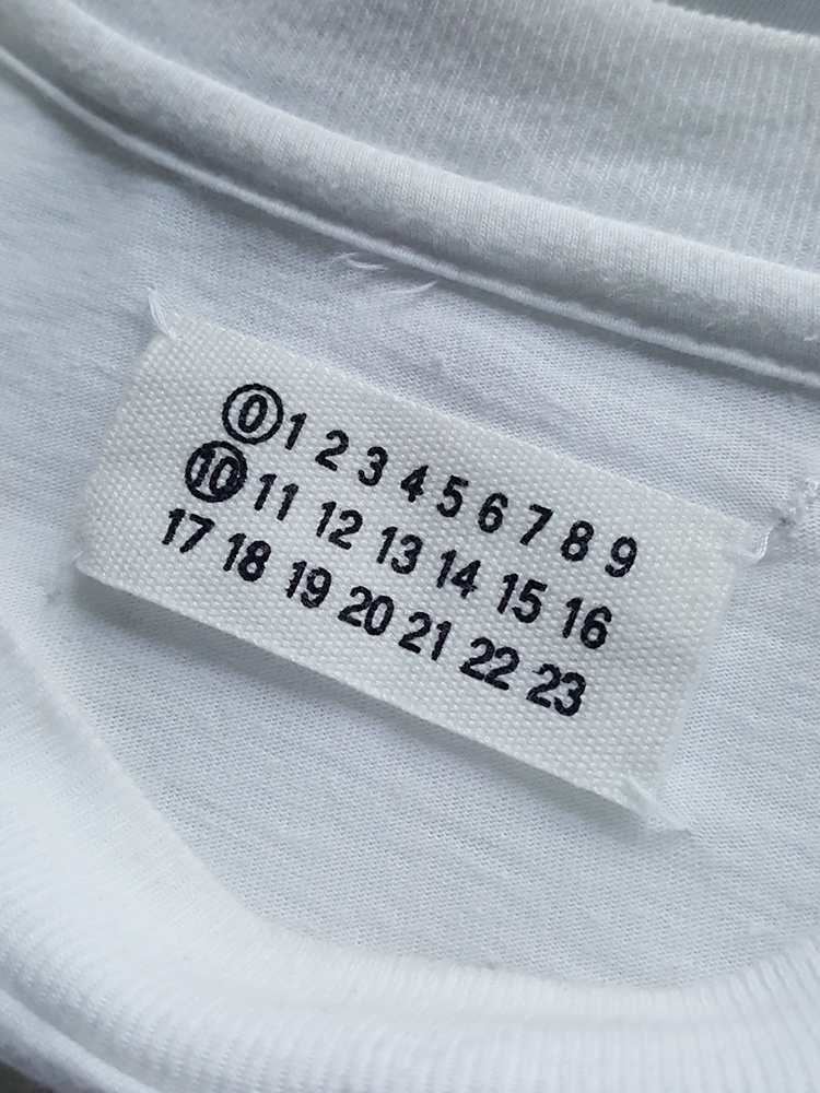Maison Martin Margiela artisanal t-shirt with shirt sleeves Maison Martin Margiela artisanal t-shirt with shirt sleeves