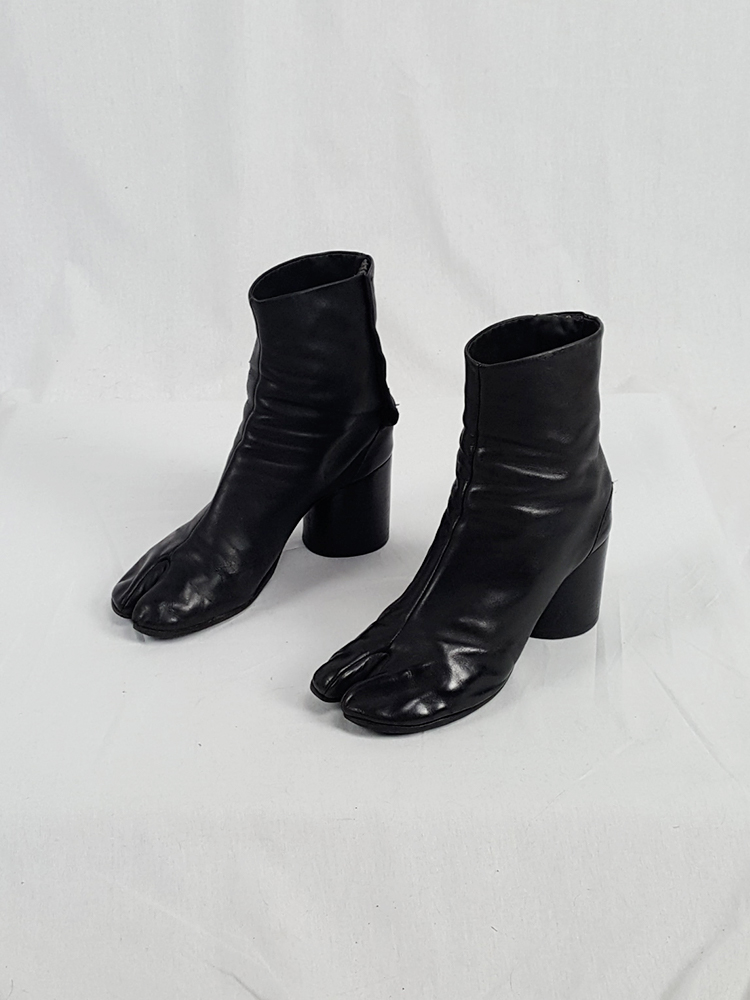 靴 AW2012 Maison Martin Margiela  Boots AW2012 Maison Margiela Double-Zip Leather Combat Boots