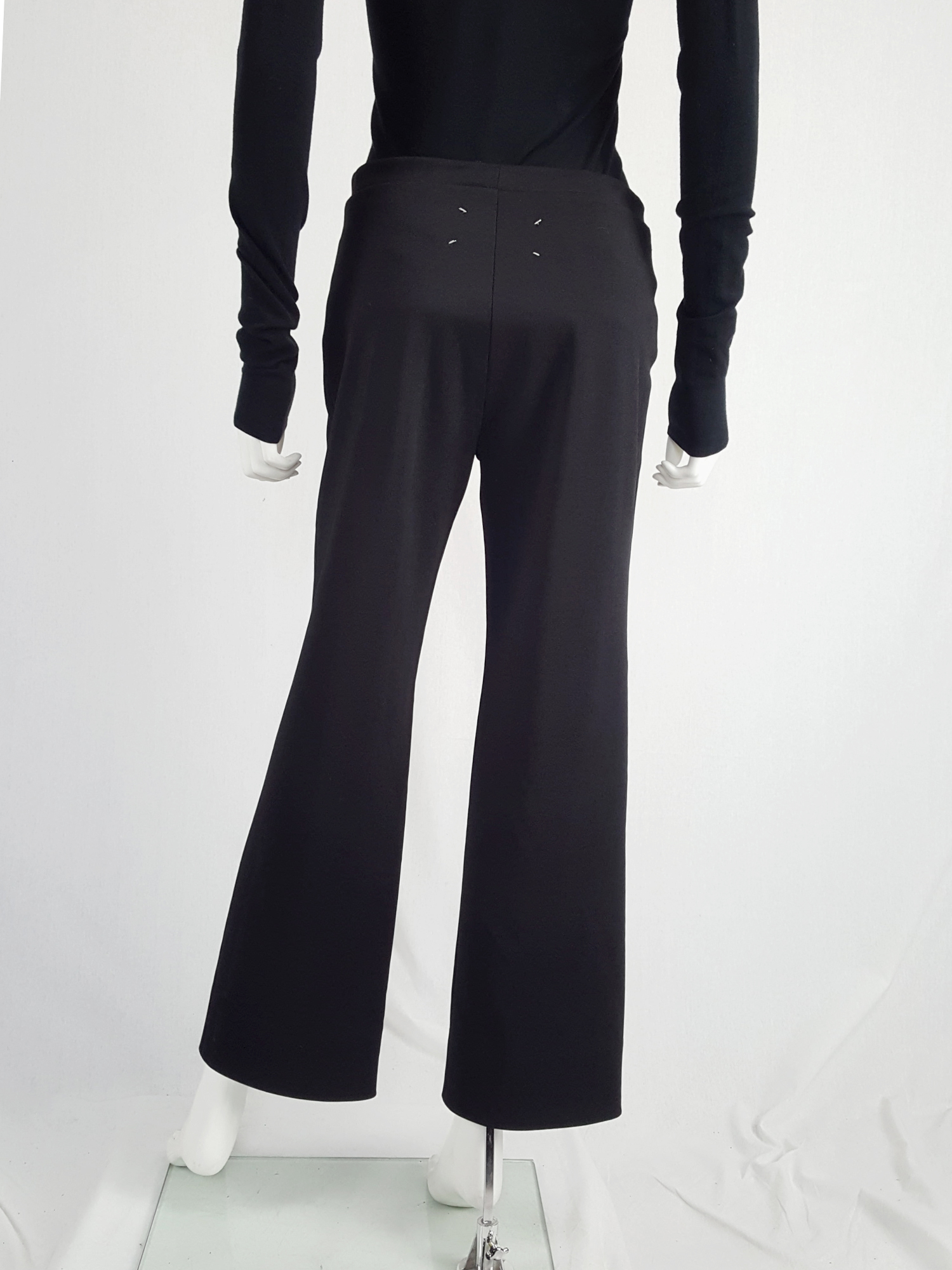 Maison Martin Margiela black trousers with pulled waist Maison Martin Margiela black trousers with pulled waist