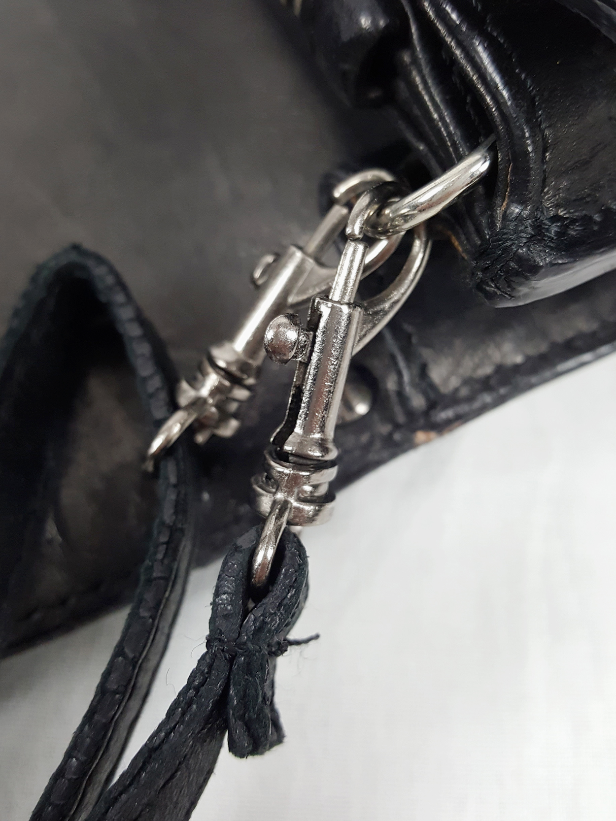 Maison Martin Margiela black shoulder bag with dangling Maison Martin Margiela black shoulder bag with dangling