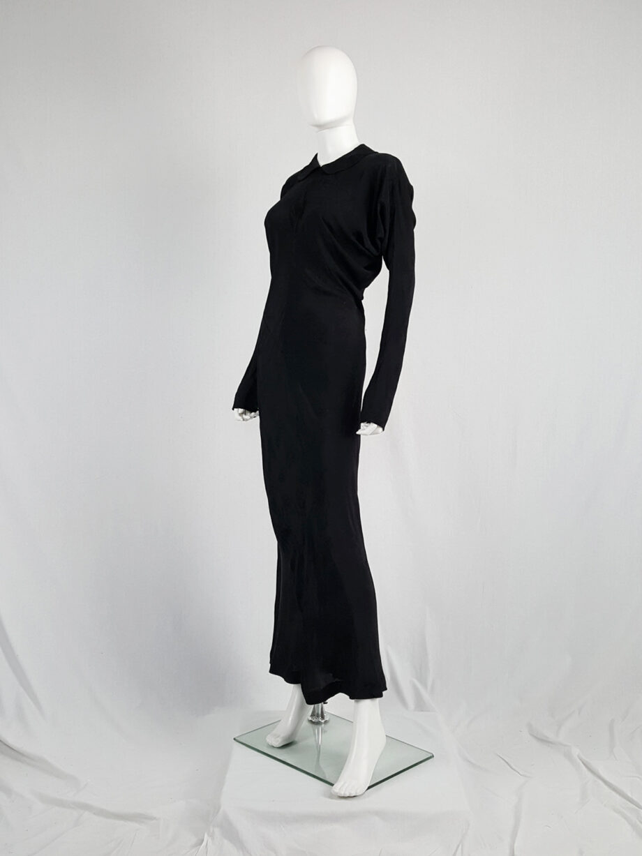 Comme des Garçons black batwing maxi dress — fall 1993 - VANIITAS