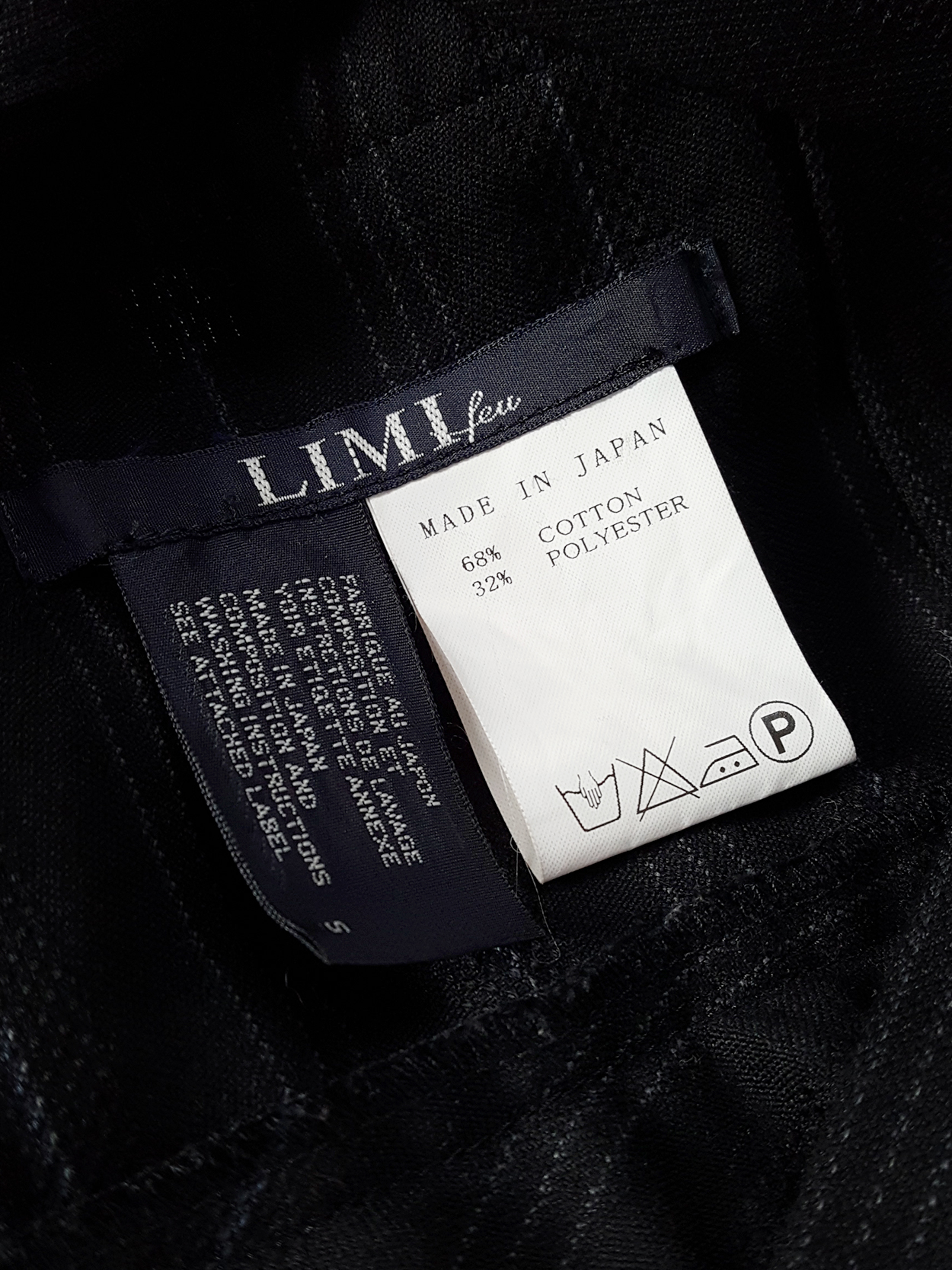 00's Japanese label archive Limi Feu 00's Japanese label archive Limi Feu