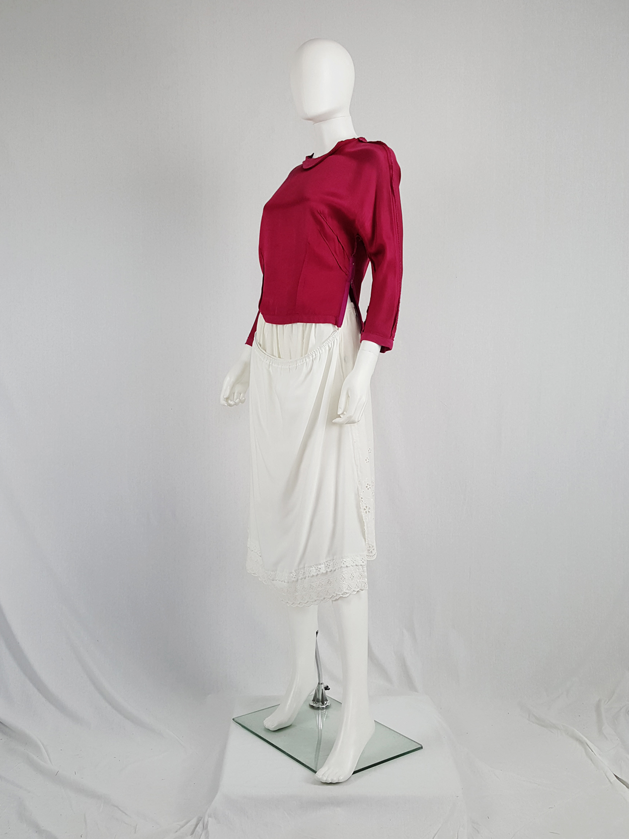 Maison Martin Margiela artisanal white skirt made of underskirts