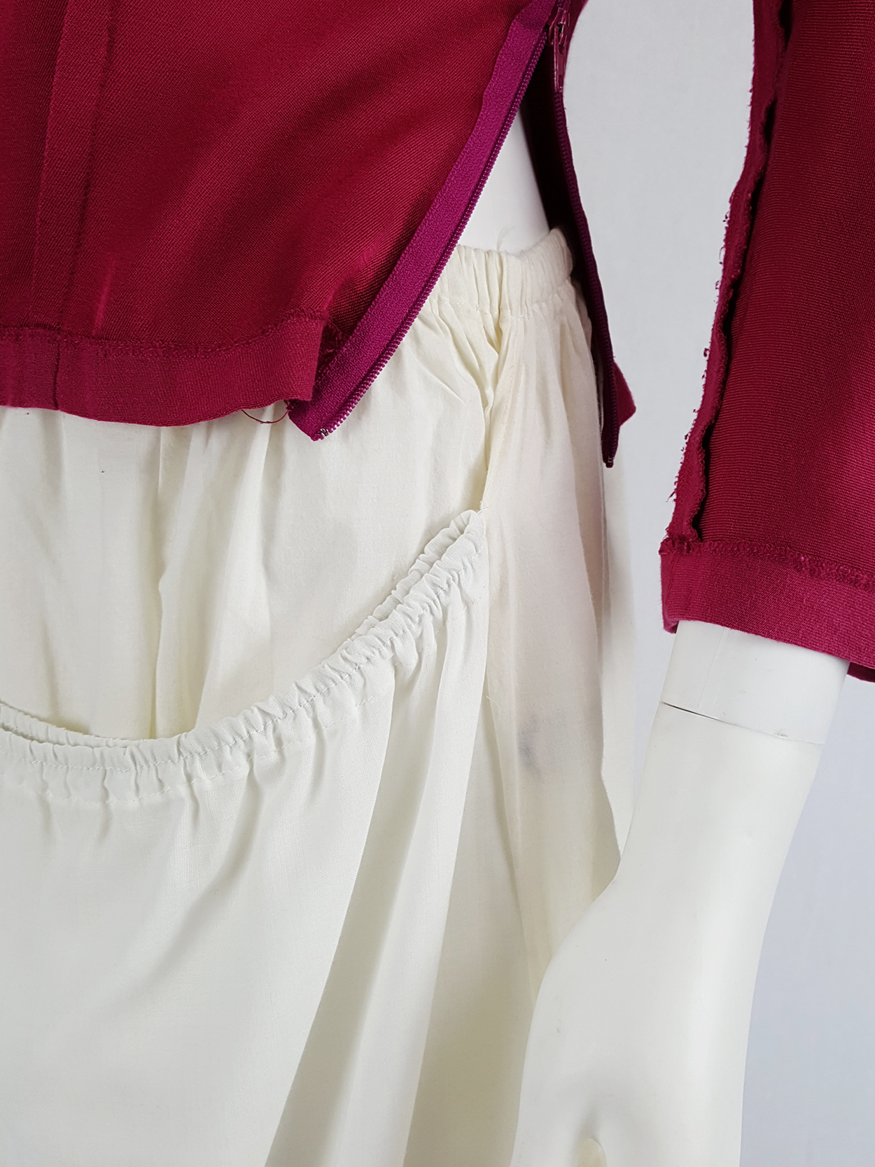 Maison Martin Margiela artisanal white skirt made of underskirts