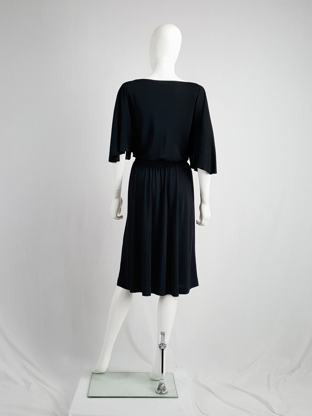Maison Martin Margiela replica black 1980's batwing dress