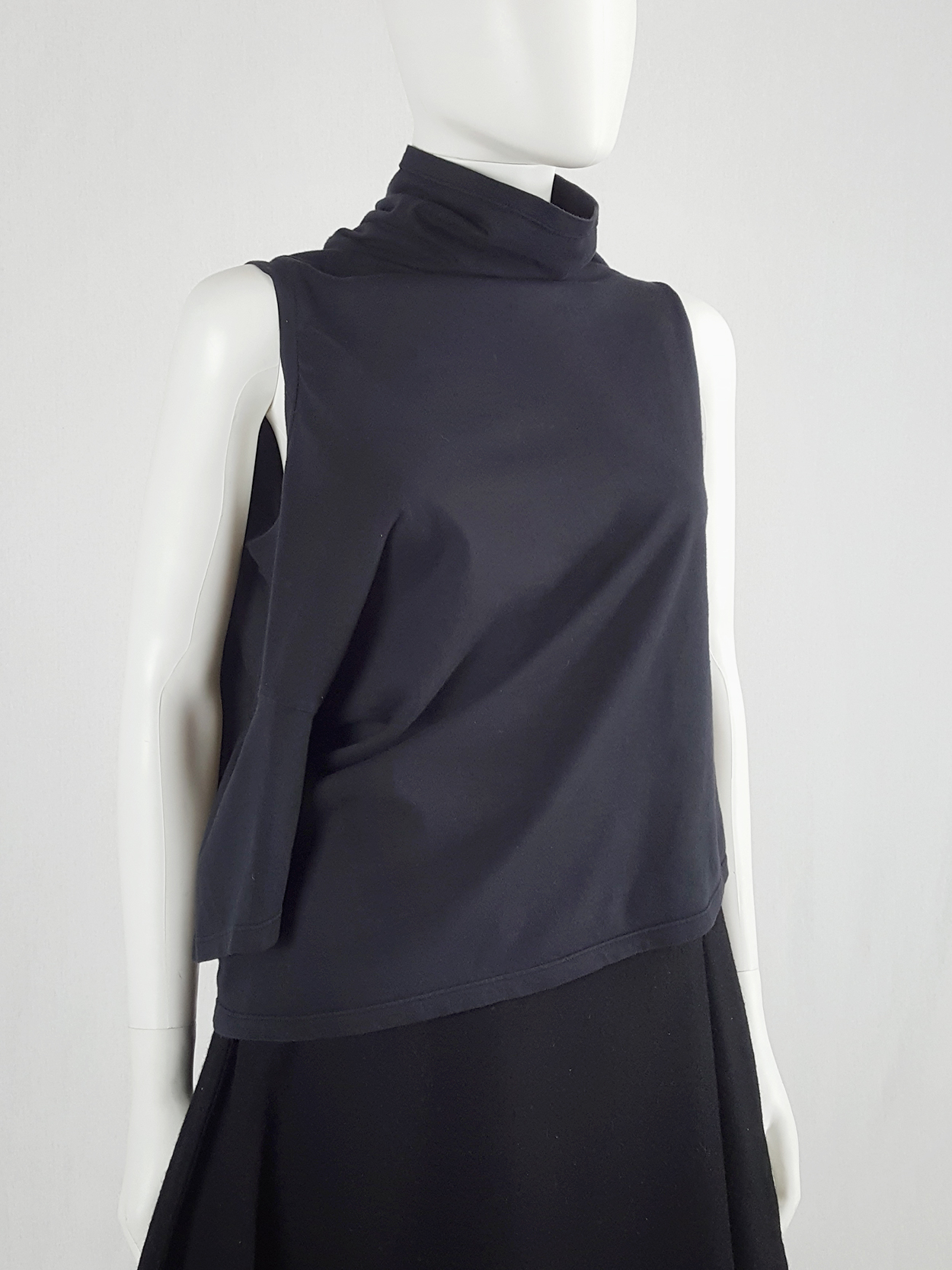 Maison Martin Margiela blue sideways-worn t-shirt — spring 2005