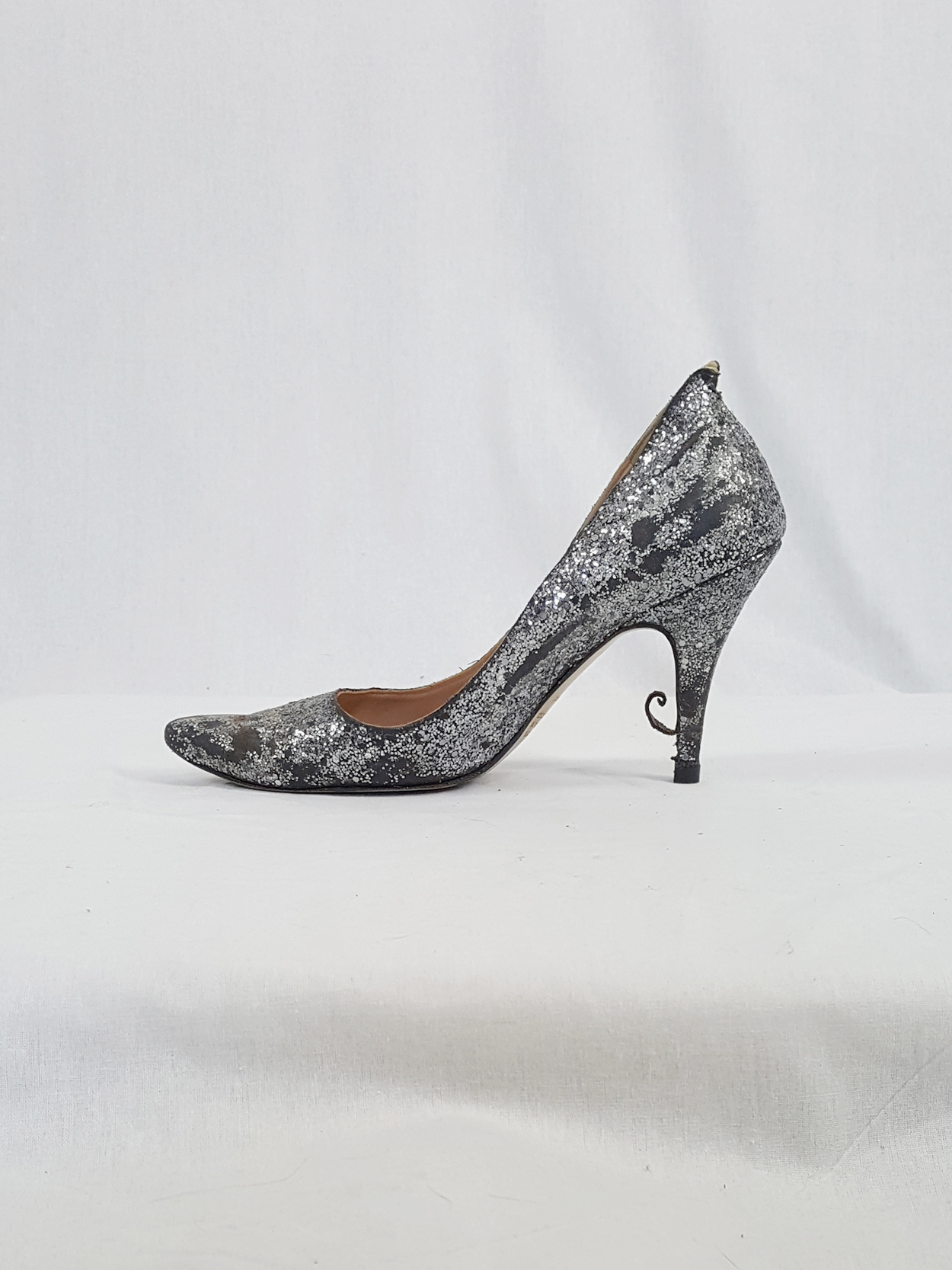 Maison Martin Margiela silver glitter afterparty pumps (37