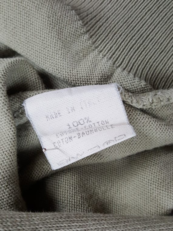 Maison Martin Margiela 6 beige jumper with open back by Miss