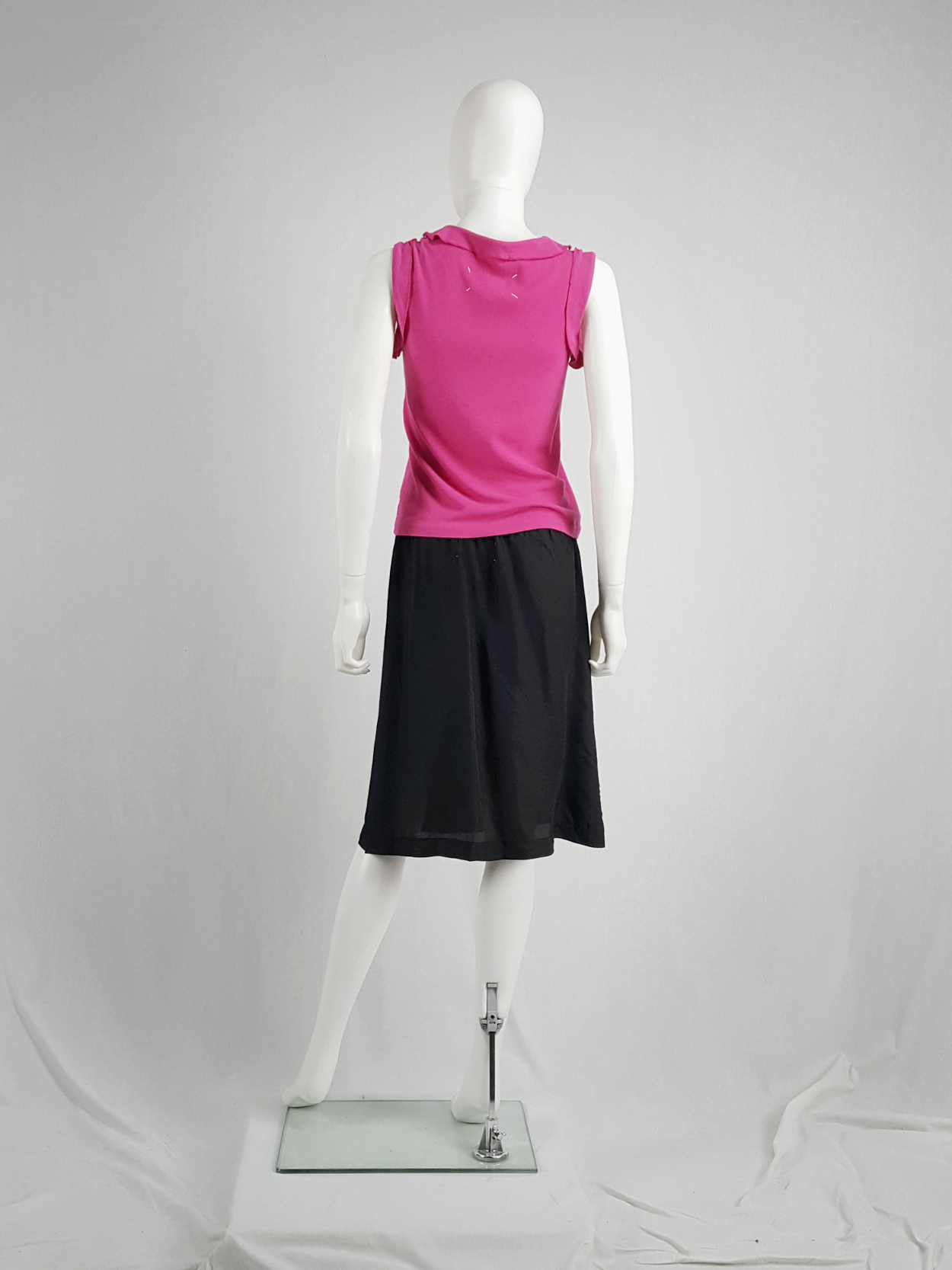 Maison Martin Margiela black lining skirt 'creation de Paris
